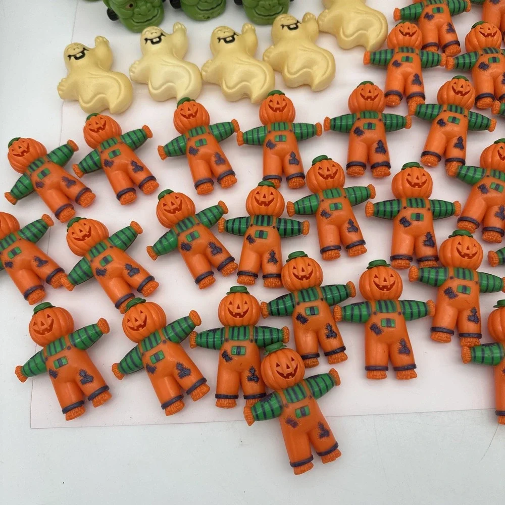 67 Pcs. Halloween Pumpkin Ghost Frankenstein Scarecrow Blow Mold String Lights